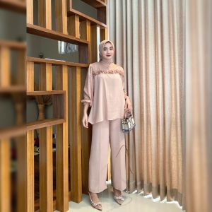 (BISA COD) SHANIA SET | SETELAN WANITA KEKINIAN |SETELAN WANITA COMBI TERBARU |SETCEL WANITA PREMIUM