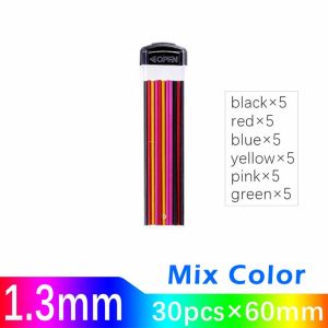 MINIMALUX 30pcs/Box Có màu Ruột chì bút chì tự động 13mm Có thể thay thế Ruột chì thay thế cho bút chì bấm Đa chức năng Ruột bút chì cơ Phụ Kiện Văn Phòng Phẩm Trường Học