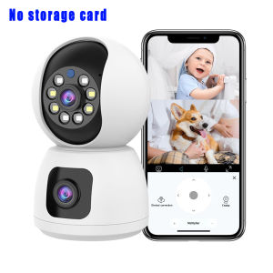 K12 dual screen wireless wifi indoor surveillance camera gun ball linkage HD 1080P binoculars home monitoring
