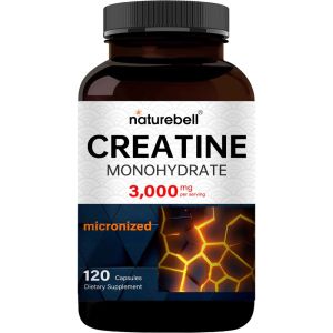 Original NatureBell Creatine Monohydrate 3000MG Support Strength Power and Workout Performance