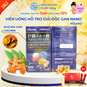 [NSF1111 Giảm 111K] Hộp 360 Viên Uống Giải Độc Gan Thủy Phân Siêu Nano Hisano Group - Chính Hãng Nhật Bản