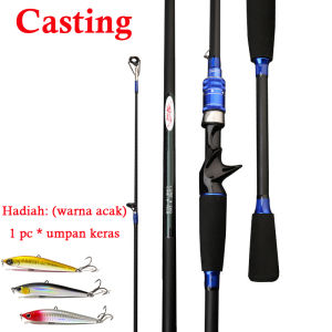 Joran Pancing Joran Murah Cuci Gudang Carbon Fiber Panjang 1.65M/1.8M/2.1M Joran Casting Kolam Ikan Mas Rstick Pancing Laut Kuat Joran Pancing Laut Cod Joran UL Ultralight Baitcasting Dan Spinning Fishing Rod Dengan Bahan Serat Karbon Tinggi Pegangan EVA