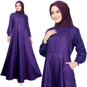 Gamis Embos Premium Wanita Muslim Perempuan Remaja Cewek Ibu Ibu Muslimah Homedress Syari Citra Polos Quality Free Ongkir Bisa COD Bayar Ditempat