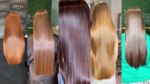 Fashion Stylist Cream    Keratin Hair Straightening Treatment    Smooth System    Extreme Shining Hair    Color Safe    Enhanced with    5.2 FL Oz