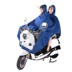 Original Oxford Cloth Bicycle Poncho Cape Person Double Head Motorcycle Raincoat Waterproof Motor Rider Rain Coat Cover for Men