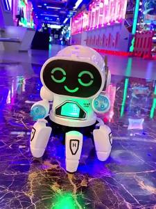 Singing and Dancing Internet Celebrity Electric Six-Claw Smart Robot with Lighting and Sound Effects for Street Selling Toys