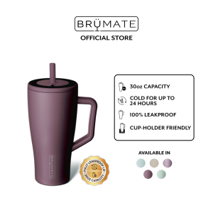 BrüMate ERA Leakproof Insulated Tumbler 30oz (Non-Spill Cold Straw Flask)