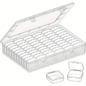 Bead Organizer61pcs Bead Organizer Set Clear Large Capacity Small Bead Organizers and Storage Plastic Cases with Label2026