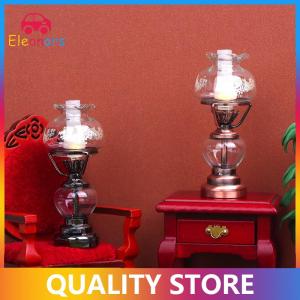 [Eleanor] 1:12 Dollhouse Miniature LED Light Candlestick Lamp Desk Lamp Home Lighting Model Furniture Decor Toy Doll House Accessories