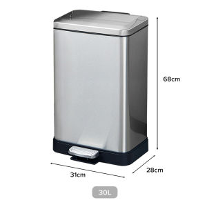 (JIJI SG) CHARAN Stainless Steel Trash Bin / Foot Pedal