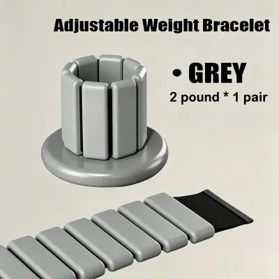BHQ 1 Pair Weighted Wristband Sports Ankle Wrist Running Yoga Aerobics Exercise Running Brisk Walk Exercise Sandbag Ankle