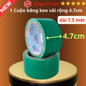 1 Cuộn băng keo vải màu xanh lá rộng 4.7cm dài 7.5 mét lõi giấy 3mm