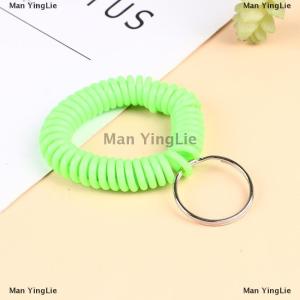 [COD] Man YingLie 10pcs Multipurpose Stretchable Wristband Keychain Spring Flexible Spiral Elastic Band Bracelet Key Holder Ring For Sauna Gym Outdoor Hair Rings