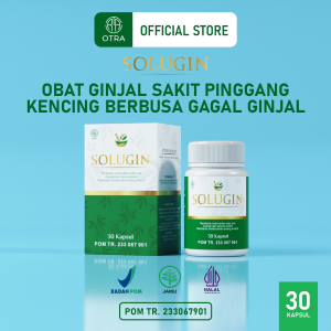 OTRA Solugin Obat Herbal Kapsul Kencing Berbusa Infeksi Saluran Kemih dan Batu Ginjal Ampuh