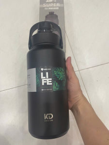 Bình giữ nhiệt 1300ml có ống hút tiện lơi bình nước thể thao inox 304 cao cấp