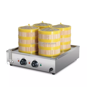Bếp hấp dimsum 4 xửng model ASQ-4H 220V/3kW: hấp bánh bao xíu mại há cảo sủi cảo và các món hấp khác