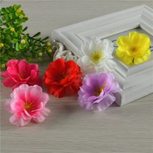 BETTERFORM 100PCS Multicolor Peach Blossom Artificial Flower Heads Dia.5cm Silk Petals Simulation Flower Creative DIY Faux Flower Party Supplies