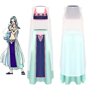 Weiwei cos Clothing  vivi Role Play cosplay Halloween Long Dress Set