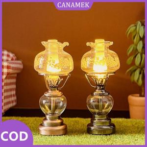 CANAMEK✨ 1:12 Dollhouse thu nhỏ LED ánh sáng nến đèn bàn đèn chiếu sáng nhà mô hình đồ nội thất trang trí nội thất đồ chơi nhà búp bê phụ kiện