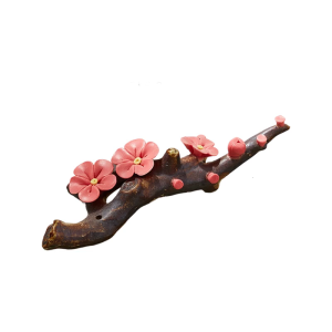 Flower Ceramic Pen Rest Decoration Calligraphy Paperweight Calligraphy Brush Holder For Antithetical Couplet Writing