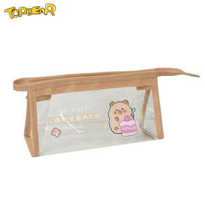 Túi đựng bút viết trong suốt nhiều họa tiết hoạt hình dễ thương đựng bút viết cho bé chất liệu PVC an toàn TB02