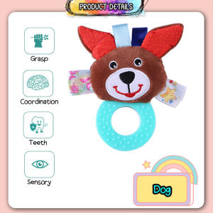 [Little B House] Newborn Baby Round Rattles Teether Soft Infant Rattle Toy 牙胶摇铃 Rattle Bayi Teethers Bayi - BT44