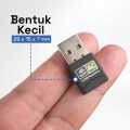 Mini USB WiFi Transmitter Receiver 802.11AC 600Mbps Chipset RTL8811CU Dual Band 2.4GHz dan 5GHz. 