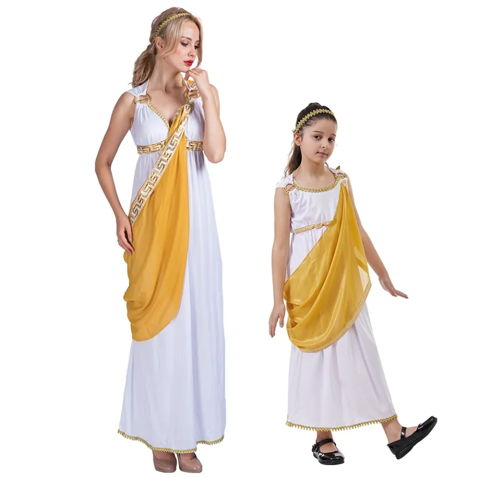 Halloween goddess costume ancient Greek mythology Party stage night club  dress