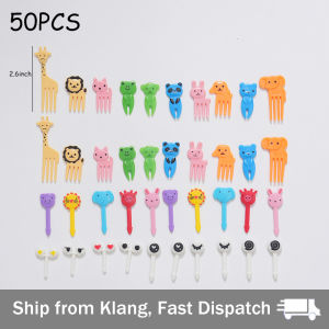 Animal Fruit Forks/Cartoon Children/Bento Picks/Mini Creative Dim Sum Set/Fruit Cake Fork/Plastic Party Picks 12-Pack