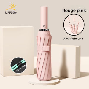 Anti Rebound Automatic UV Umbrella Black GEL Technology Auto Open Close Umbrella Payung besar payung anti lantunan