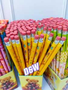 PENSIL ISI 100 PCS KARAKTER FANCY ADA PENGHAPUS PER 25-50-100 PCS