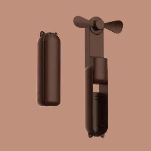 New Handheld Small fan Portable Creative Mini Three-speed Adjustable Solid Color Charging Small Fan USB Rechargeable Folding Desktop Fan Gifts