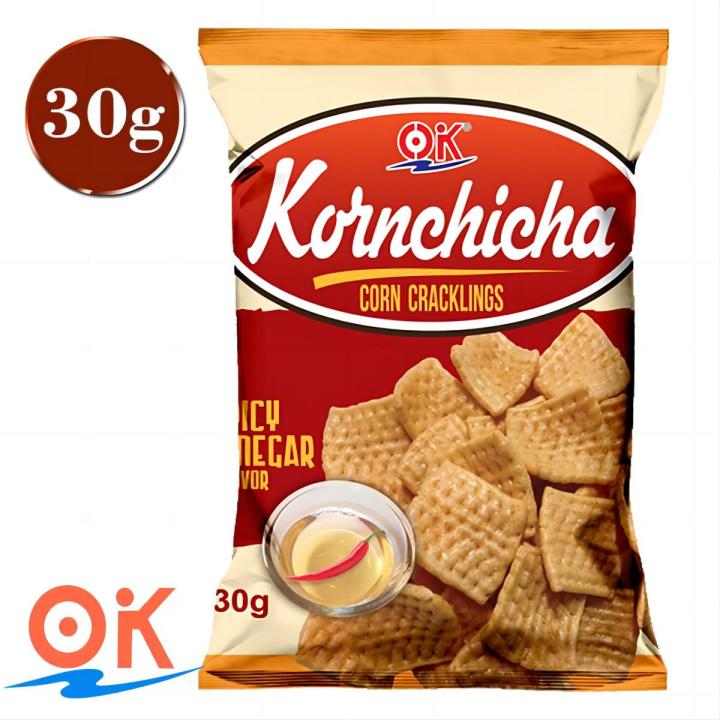 OK KORNCHICHA Spicy Vinegar Chips Crisps Corn Snacks 30g Lazada PH