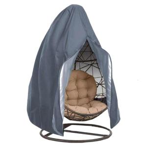 Outdoor Hanging Eggs Chair Cover 115x190CM Waterproof Fabric Protector for Patios Garden Swing Chair Protections