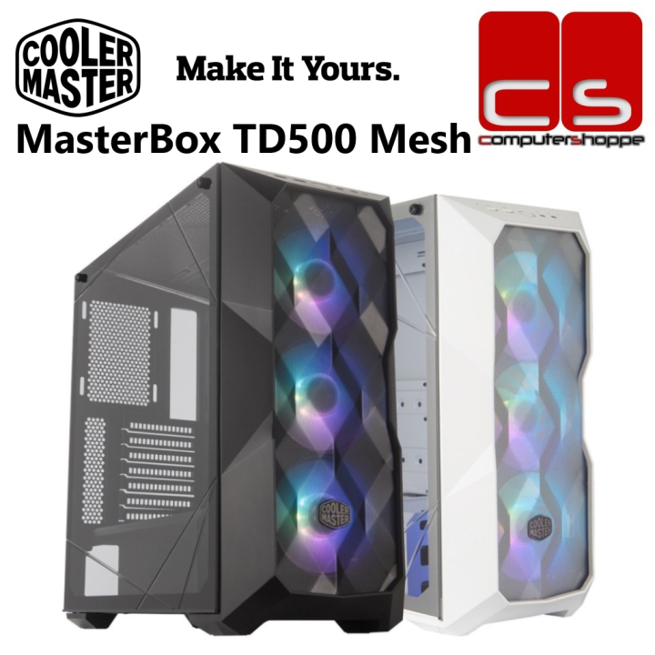 Cooler Master MasterBox TD500 Mesh ARGB E-ATX Casing - White/Black