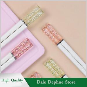 [Dale Dephne] Amber Cherry Blossom ล้อแม็กตะเกียบจีนช้อนส้อมใช้ซ้ำได้