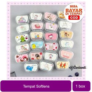 Tempat Softlens Lensa Kontak Cermin Penjepit Karakter Animal Cerianti Lynn Design