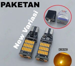 Paketan Lampu Sen Dajjal 45 Titik Lampu LED Mundur Senja Sein Sen Rem + Flasher CR7