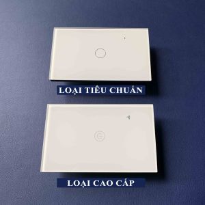 Công Tắc Thông Minh Wifi TUYA Hình Chữ Nhật Cảm Ứng 1-2-3-4 Nút Điều Khiển Qua App + Giọng Nói BH 1 Năm