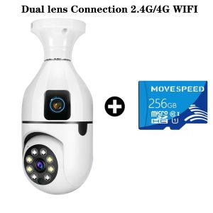 XIAOMI V380 PRO WiFi CCTV Camera Wireless Mini Camera 360 Degree 4K FHD\8MP Security Cam - IR Night Vision 2 Way Audio Flash Light Bulb Surveillance