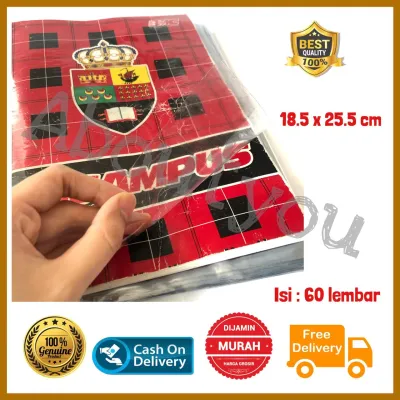 Sampul MIKA BENING BOXY 10 lembar Sampul Buku Plastik BESAR Bigboss Campus Sampul JADI siap pakai