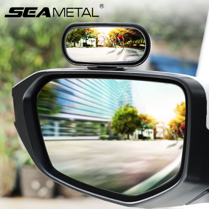 Car Blind Spot Mirror 360 Degree Adjustable Wide Angle Side Rear ...