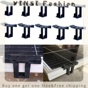 YINSI 10Pcs 30 35 40MM Photovoltaic Drainage Clip Solar Drainage Mud Clip Photovoltaic Panel Cleaning Module Guide Water Trough Clip