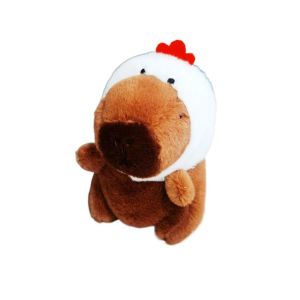 IDMU94789 Cute Toy Plush Capybara Keychain Multicolor Cartoon Capybara Simulation Capybara Pendant Kawaii Soft Fluffty Animal Doll Birthday Gift