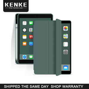 KENKE for silicone soft case iPad case iPad 5th 6th ipad 7th 8th 9th Case 2020 Air 4 air 5 2022 Air 3 Pro 11 pro 12.9 2021 Cover Case with Pencil Holder Lightweight Smart Cover with Soft TPU Back Auto Sleep Wake/Spot/Free Shipping