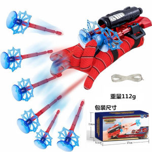【Ready Stock🇲🇾】Super Hero Spiderman Shooter Launcher Glove Mask Toys kids Wrist transmitter Glove Toy 蜘蛛发射器玩具吸盘手腕 - 215