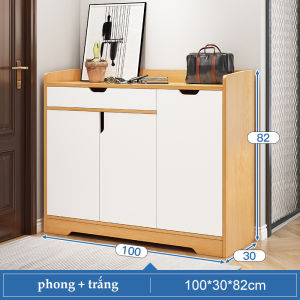 HOMESENCE Kệ Giày Tủ giầy dép 2 cánh tủ kệ giày gỗ phong cách hiện đại trang trí nhà đựng đồ tiện lợi Tủ gỗ chống thấm