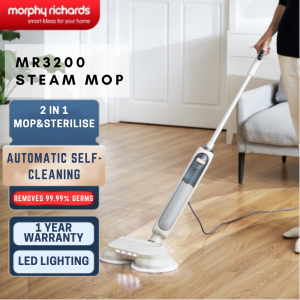 MORPHY RICHARDS Electric Steam Mop Electric Spin Mop Corded Mop Mop Lantai High Temperature Steam Rotary Mop