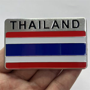 Tem nhôm logo cờ Thái Lan - Dán trang trí ô tô xe máy laptop.....