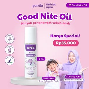Minyak Tidur Purela Baby 2-in-1 - Peppermint Lavender Zaitun & Jojoba untuk Bayi Nyenyak & Tetes Kecil 8ml